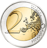 2 Euro Vorderseite
